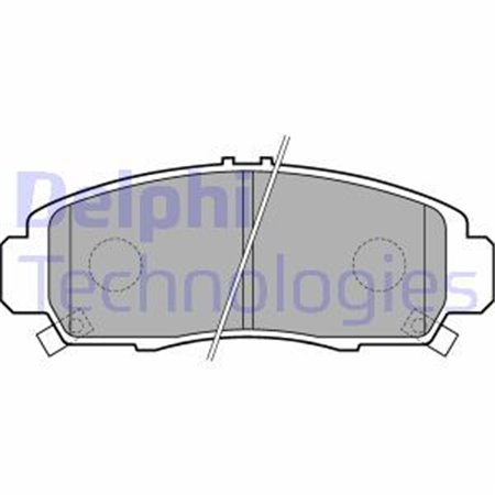 LP1704 Bromsbeläggssats, skivbroms DELPHI