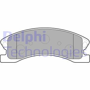 LP1906 Комплект тормозных колодок, дисковый тормоз DELPHI     