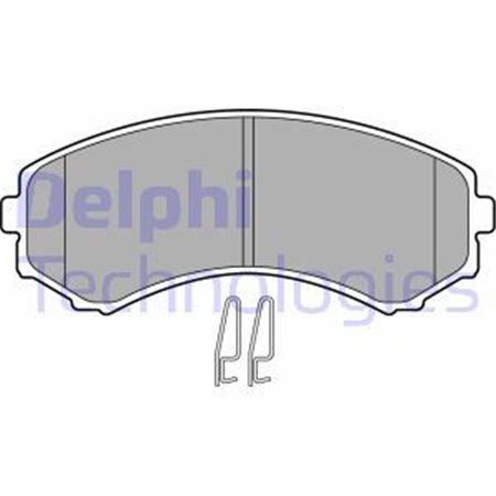 LP1462 Комплект тормозных колодок, дисковый тормоз DELPHI     