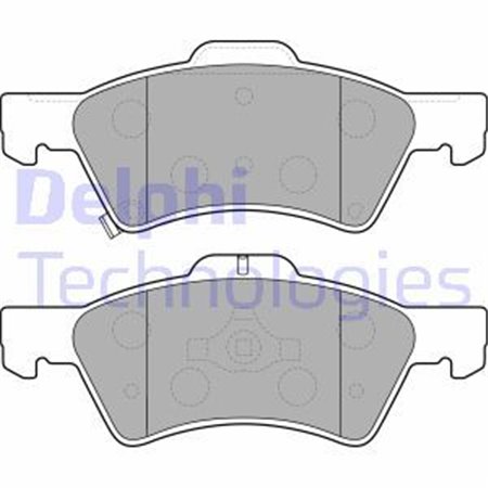 LP1693 Комплект тормозных колодок, дисковый тормоз DELPHI