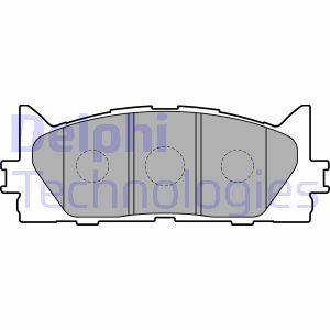 LP2169 Комплект тормозных колодок, дисковый тормоз DELPHI     