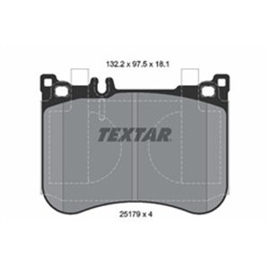 2517901 Комплект тормозных колодок, дисковый тормоз TEXTAR     