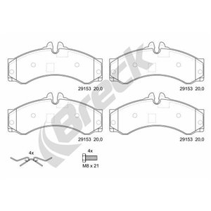 29153 00 703 00 Brake Pad Set, disc brake BRECK - Top1autovaruosad