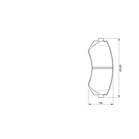 0 986 424 489 Brake Pad Set, disc brake BOSCH