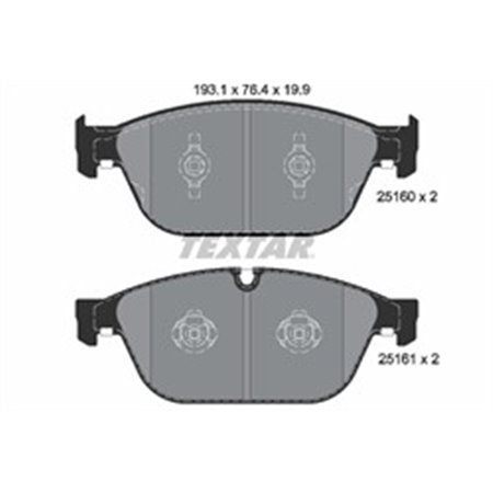 2516002 Brake Pad Set, disc brake TEXTAR