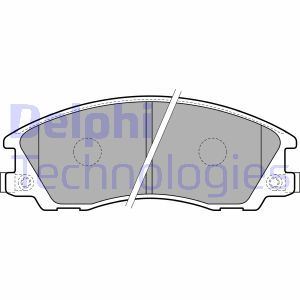 LP1853 Brake Pad Set, disc brake DELPHI - Top1autovaruosad