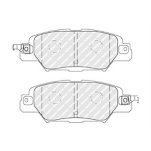 FDB5116 FERODO Piduriklotside komplekt, ketaspidur     