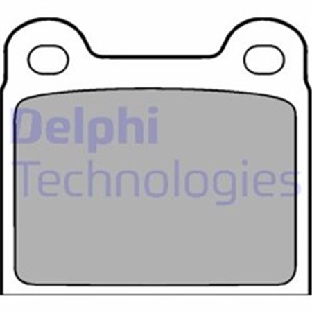 LP18 Комплект тормозных колодок, дисковый тормоз DELPHI