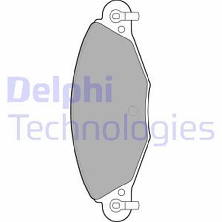 LP1655 Комплект тормозных колодок, дисковый тормоз DELPHI     