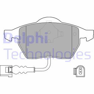 LP1525 Комплект тормозных колодок, дисковый тормоз DELPHI     