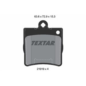 2191901 Комплект тормозных колодок, дисковый тормоз TEXTAR     