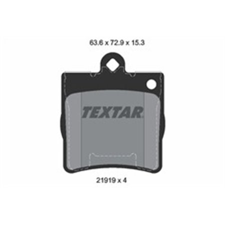 2191901 Комплект тормозных колодок, дисковый тормоз TEXTAR     