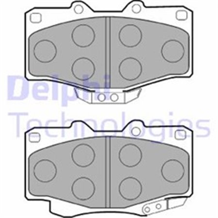 LP854 Brake Pad Set, disc brake DELPHI