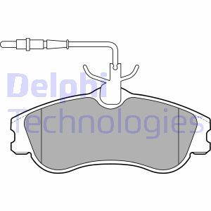 LP1607 Комплект тормозных колодок, дисковый тормоз DELPHI     
