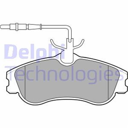 LP1607 Комплект тормозных колодок, дисковый тормоз DELPHI