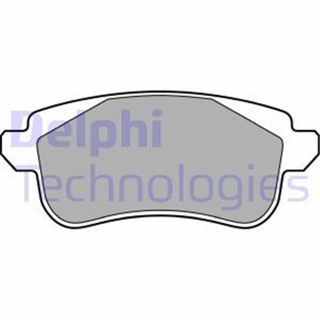 LP3283 Комплект тормозных колодок, дисковый тормоз DELPHI