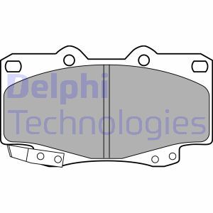 LP2242 Комплект тормозных колодок, дисковый тормоз DELPHI - Top1autovaruosad