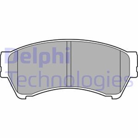 LP2111 Комплект тормозных колодок, дисковый тормоз DELPHI     