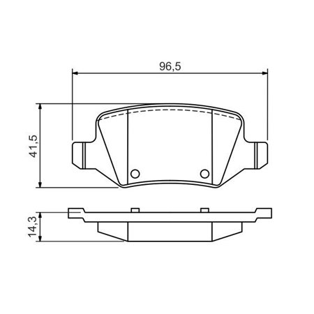 0 986 494 569 Комплект тормозных колодок, дисковый тормоз BOSCH