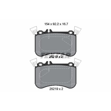 2521905 Brake Pad Set, disc brake TEXTAR