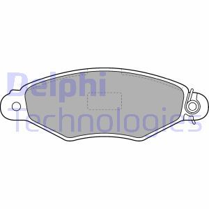 LP1519 Комплект тормозных колодок, дисковый тормоз DELPHI     