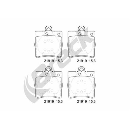 21919 00 702 00 Brake Pad Set, disc brake BRECK