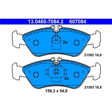 13.0460-7084.2 Brake Pad Set, disc brake ATE