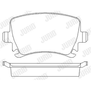 573158JC  Brake pads set JURID 