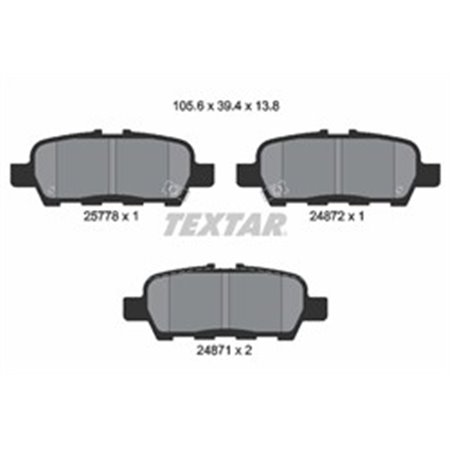 2577801 Brake Pad Set, disc brake TEXTAR