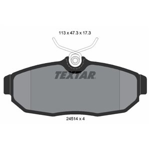 2451401  Brake pads set TEXTAR 