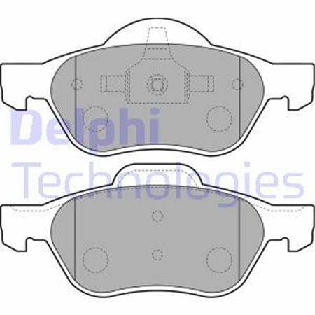 LP1714 Brake Pad Set, disc brake DELPHI