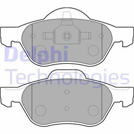 LP1714 Комплект тормозных колодок, дисковый тормоз DELPHI     