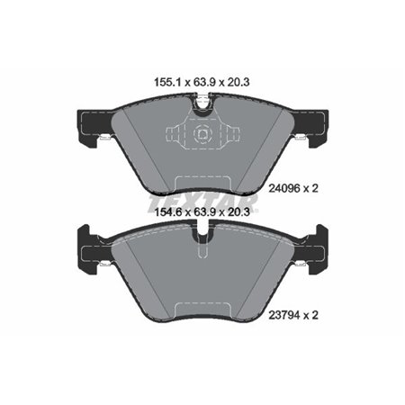 2409601 Brake Pad Set, disc brake TEXTAR