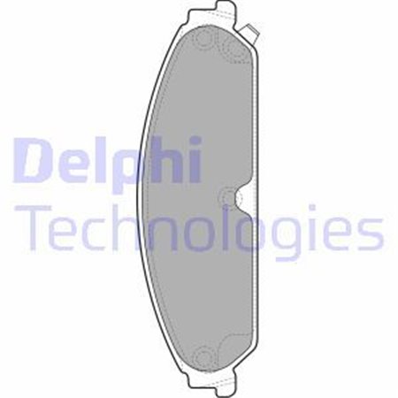 LP2033 Комплект тормозных колодок, дисковый тормоз DELPHI     