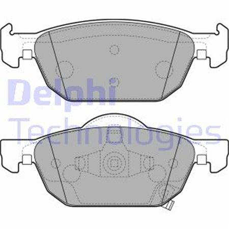 LP2144 Комплект тормозных колодок, дисковый тормоз DELPHI     