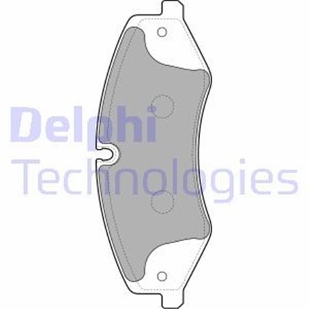 LP2176 Комплект тормозных колодок, дисковый тормоз DELPHI
