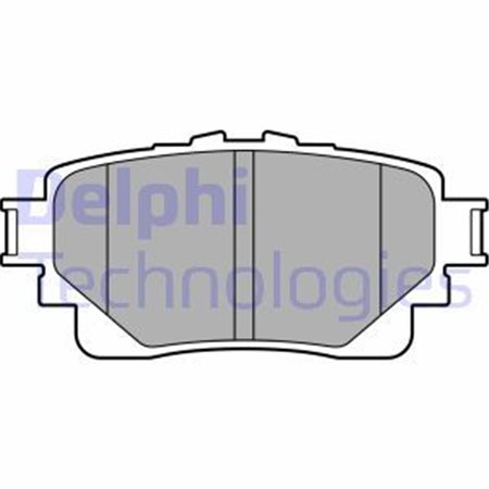LP3599 Комплект тормозных колодок, дисковый тормоз DELPHI