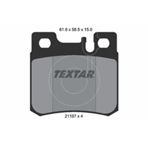 2119701 Комплект тормозных колодок, дисковый тормоз TEXTAR - Top1autovaruosad