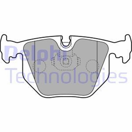 LP1803 Комплект тормозных колодок, дисковый тормоз DELPHI     