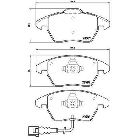 P 85 075X TUNING bromsbelägg BREMBO 