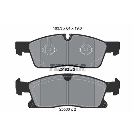 2519201 Brake Pad Set, disc brake TEXTAR