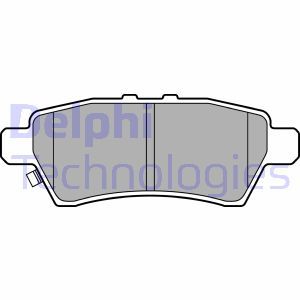 LP2016 Комплект тормозных колодок, дисковый тормоз DELPHI     