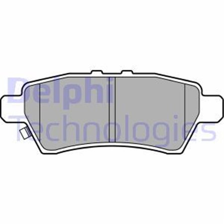 LP2016 Комплект тормозных колодок, дисковый тормоз DELPHI