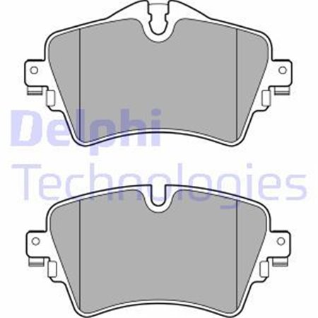 LP2717 Комплект тормозных колодок, дисковый тормоз DELPHI
