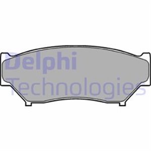 LP0967 Комплект тормозных колодок, дисковый тормоз DELPHI    LP967 