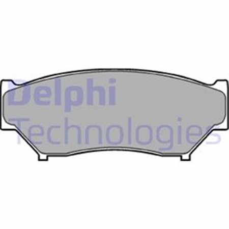 LP967 Комплект тормозных колодок, дисковый тормоз DELPHI
