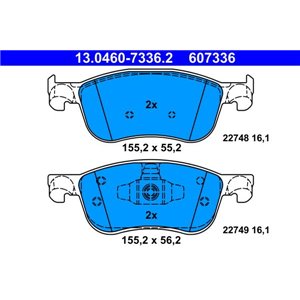 13.0460-7336.2  Brake pads set ATE 