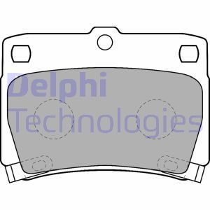 LP1546 Комплект тормозных колодок, дисковый тормоз DELPHI     
