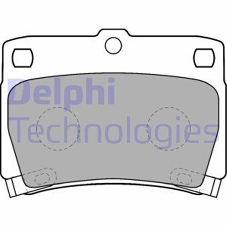 LP1546 Brake Pad Set, disc brake DELPHI