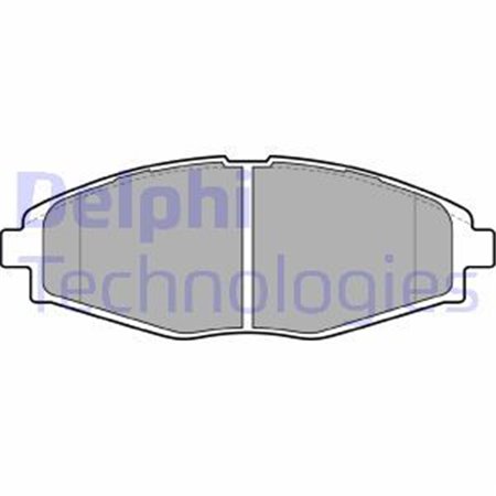 LP1390 Комплект тормозных колодок, дисковый тормоз DELPHI     